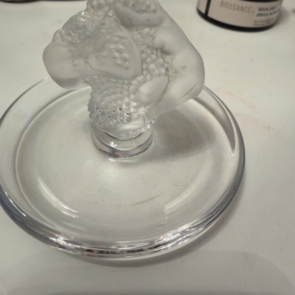 Lalique Crystal Dish with Figurine - Picture 2 of 7